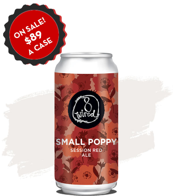 8 Wired Small Poppy Session Red Ale