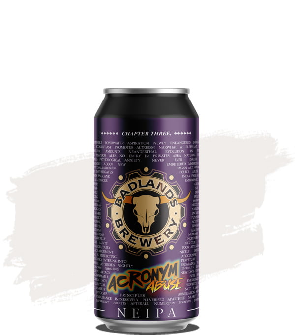 Badlands Acronym Abuse Chapter Three NEIPA