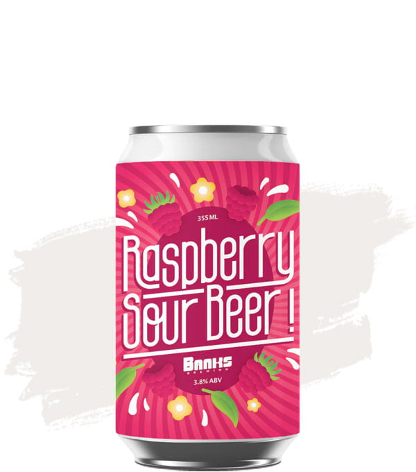 Banks Brewing Raspberry Sour -Case of 24