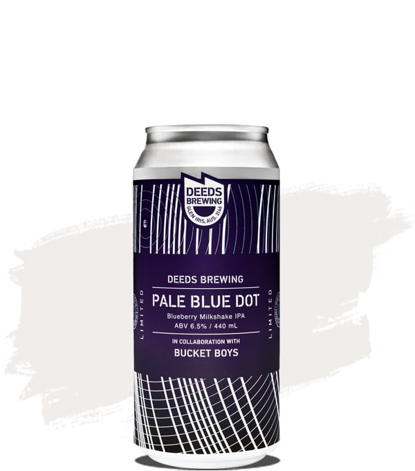 Deeds Brewing Pale Blue Dot Blueberry Milkshake IPA
