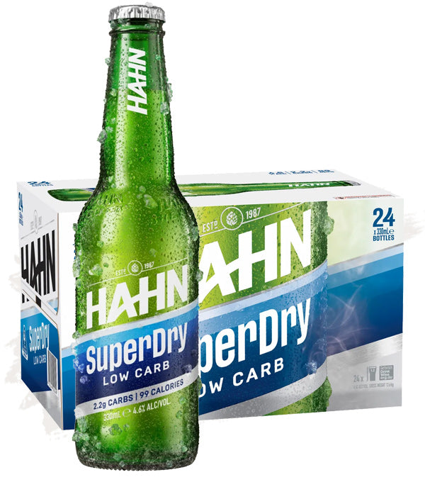 Hahn Super Dry Low Carb Beer Bottle