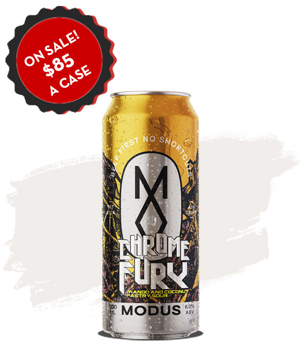 Modus Chrome Fury Mango & Coconut Pastry Sour 500ml Cans - Case of 16