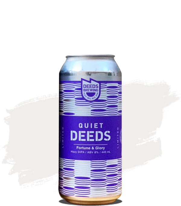 Quiet Deeds Fortune & Glory Hazy Double IPA