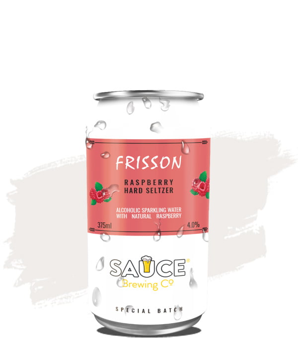 Sauce Frisson Raspberry Seltzer