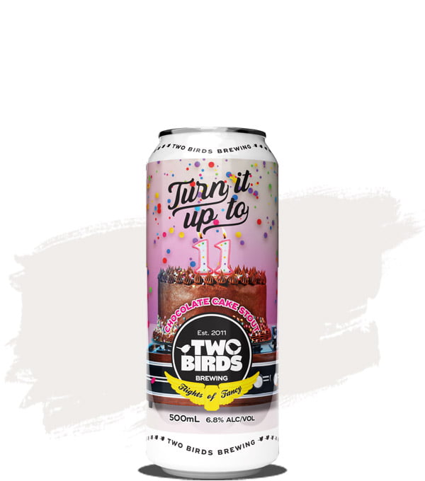 Two Birds Flights of Fancy Turn It Up to 11 Chocolate Cake Stout