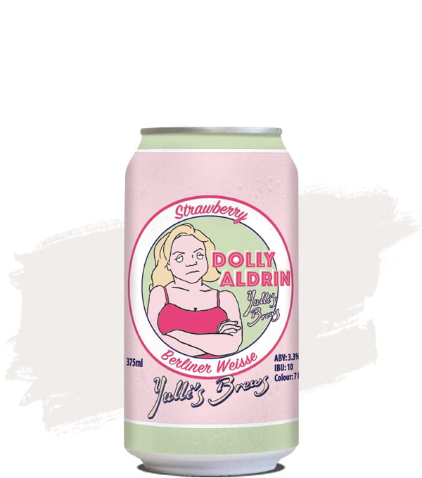 Yulli's Brews Dolly Aldrin Strawberry Berliner Weisse