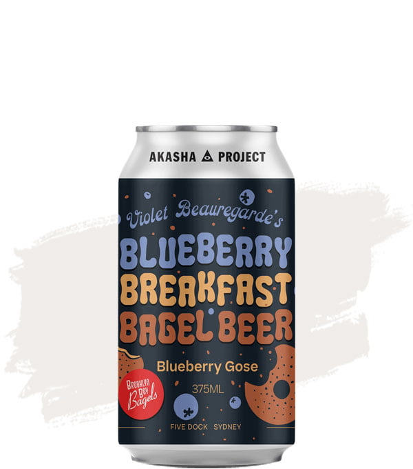Akasha Violet Beauregarde's Blueberry Breakfast Bagel Beer Blueberry Gose