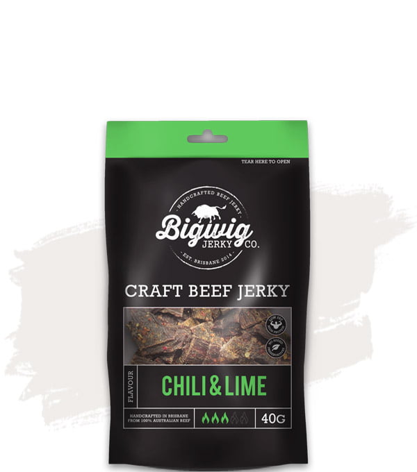 Bigwig Jerky Co. Chili & Lime Beef Jerky (40g)