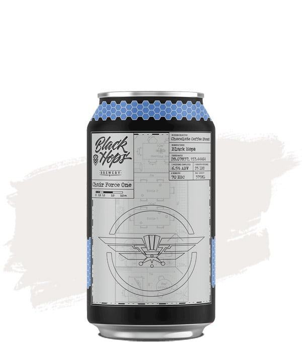 Black Hops Chair Force One Chocolate Coffee Stout