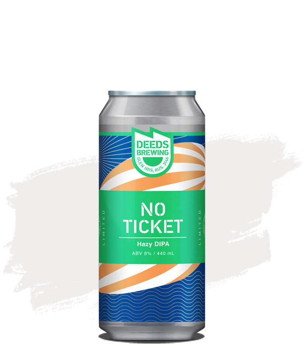 Deeds Brewing No Ticket Hazy DIPA