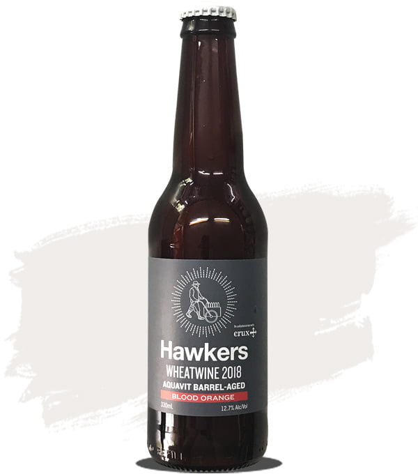 Hawkers Crux 2018 Aquavit Barrel Aged Wheatwine (Orange)