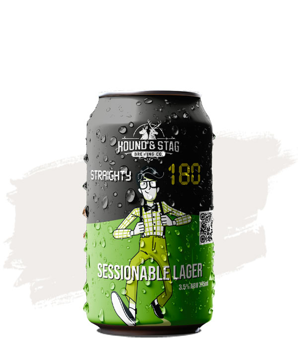 Hound and stag Brewing Straighty 180 Sessionable Lager