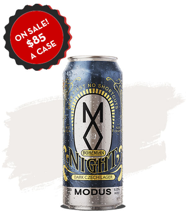 Modus Bohemian Night Dark Czech Lager 500ml Cans - Case of 16