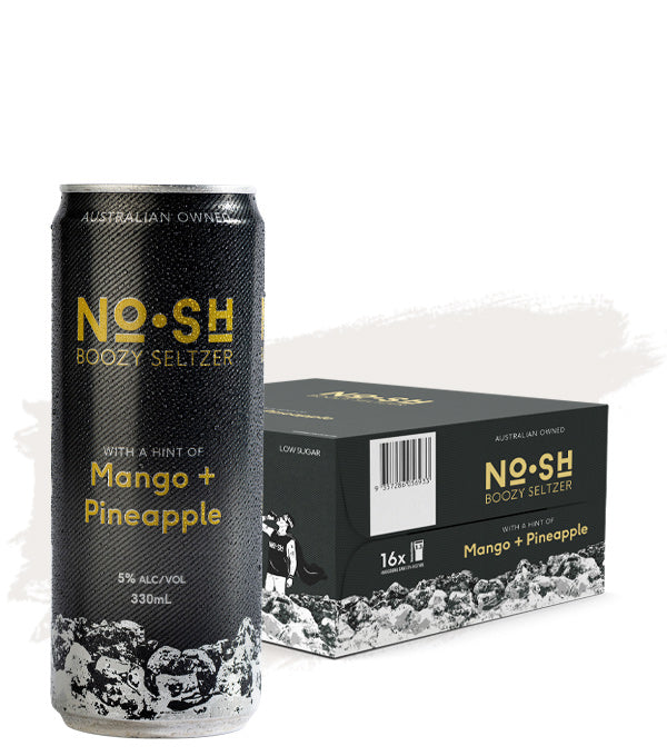 Nosh Boozy Seltzer Mango Pineapple - 16 Pack