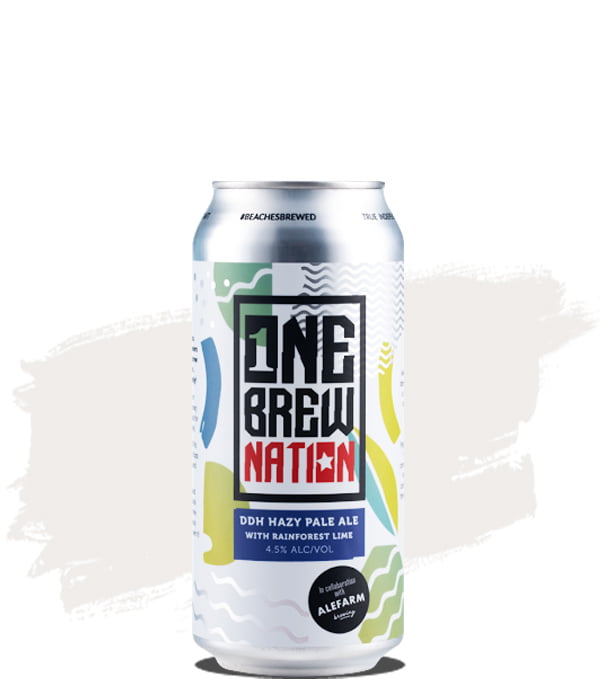 One Brew Nation/Alefarm DDH Hazy Pale Ale with Rainforest Lime