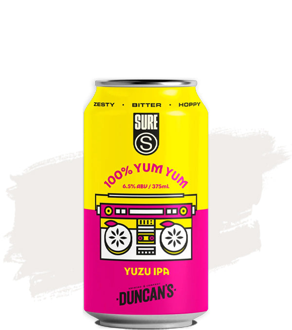 Sure X Duncan's 100% Yum Yum Yuzu IPA 6.5% - 24 Pack