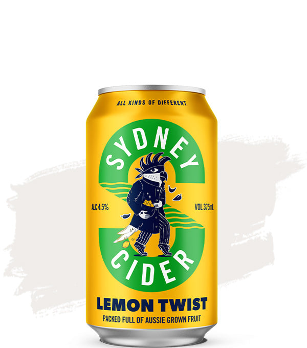 Sydney Cider Lemon Twist can on a white background