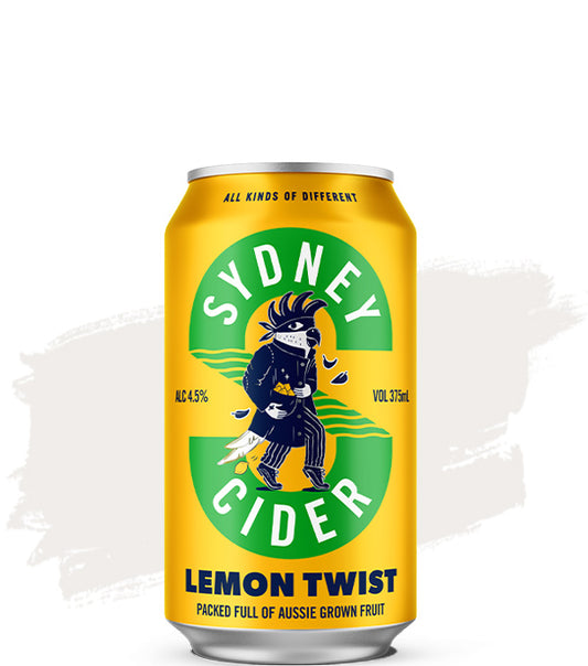 Sydney Cider Lemon Twist can on a white background