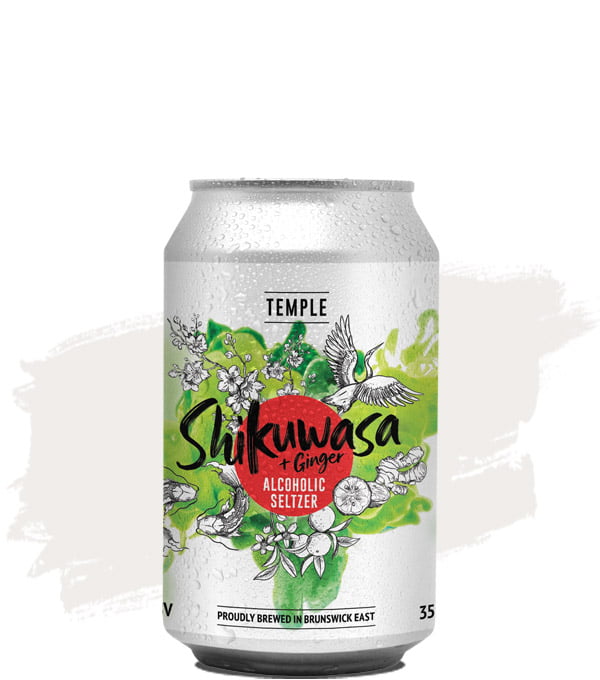Temple Brewing Shikuwasa & Ginger Seltzer