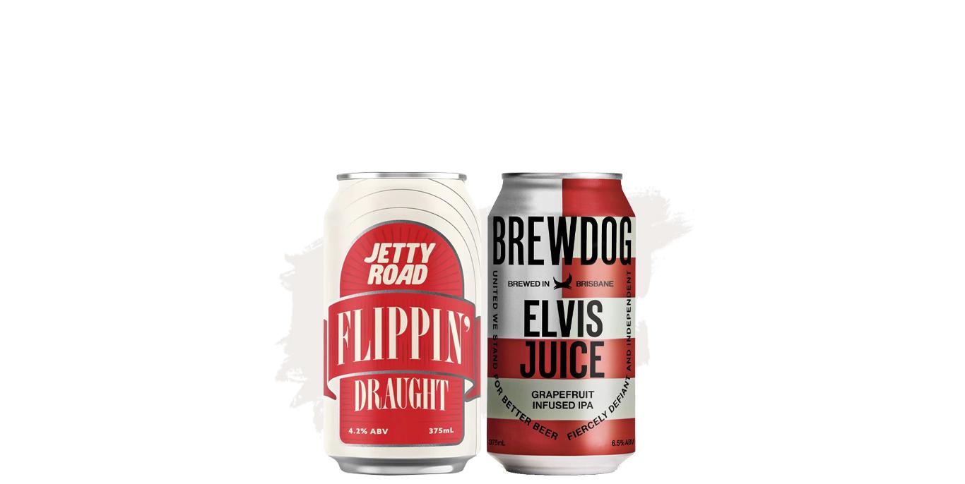 Bundle Buy (Jetty Road Flippin Draught – 30 Pk + Brewdog Elvis Juice Grapefruit Infused IPA 6.5% – 16 Pk)