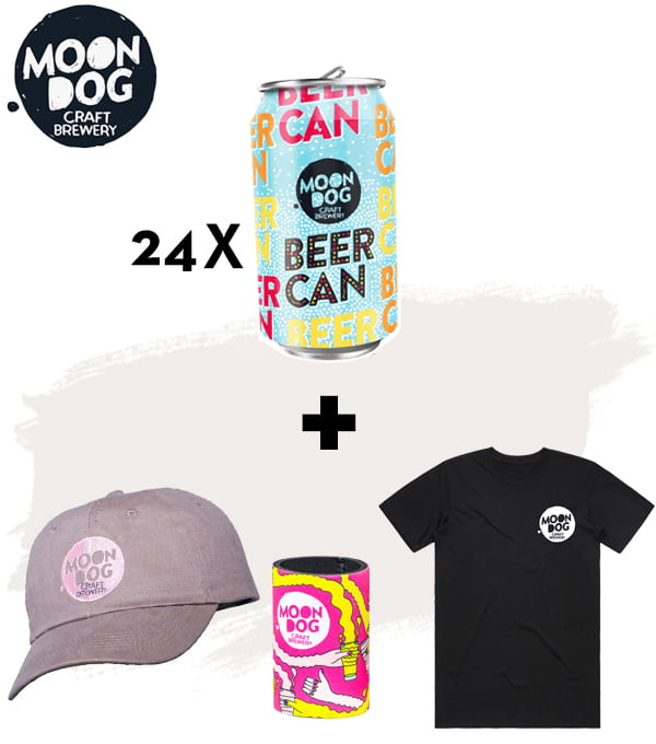 Moon Dog Beer Can Merchandise Pack